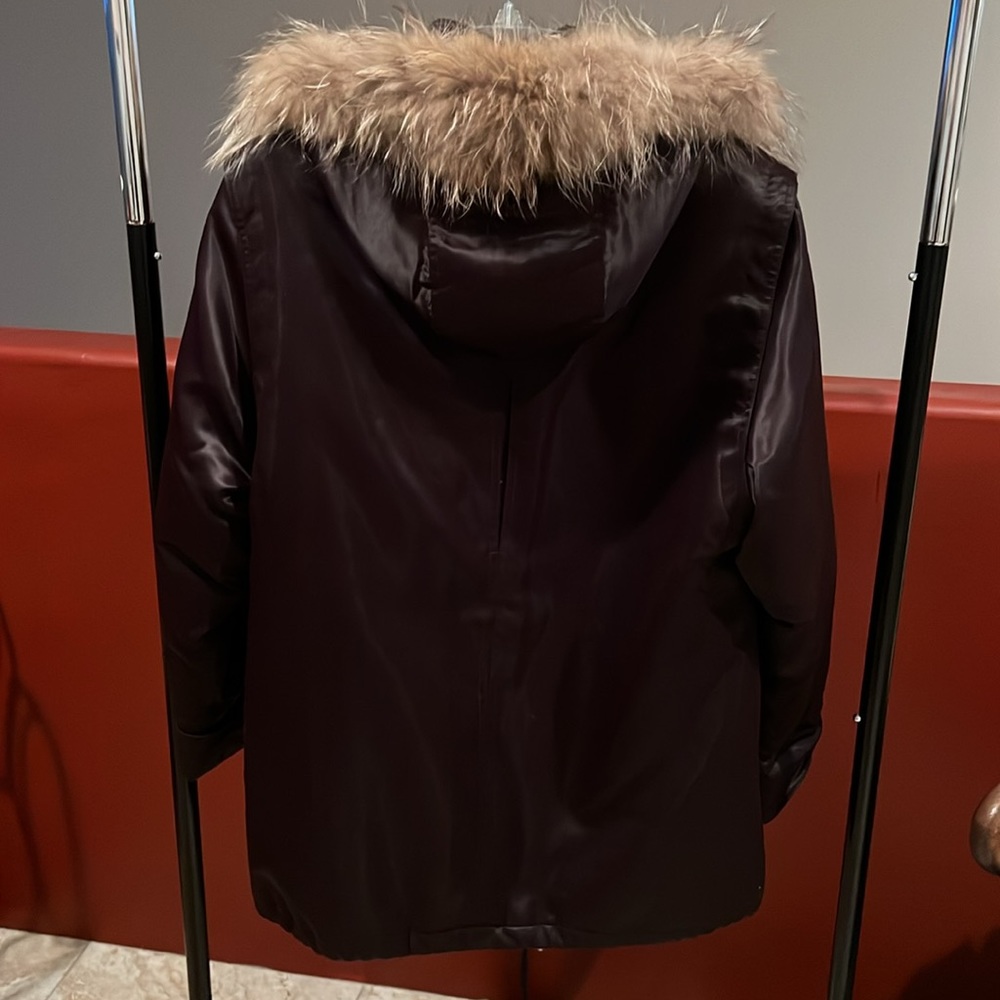 Bromley Sport Real Down winter coat. Women’s Sz M. Fur detachable hood - Picture 7 of 9